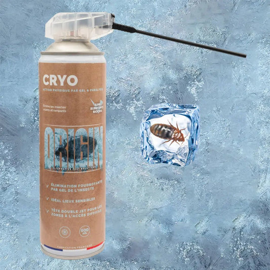 Cryo Origin gel froid paralysant - 40°C contre les punaises de lit - Insectoff Professionnel