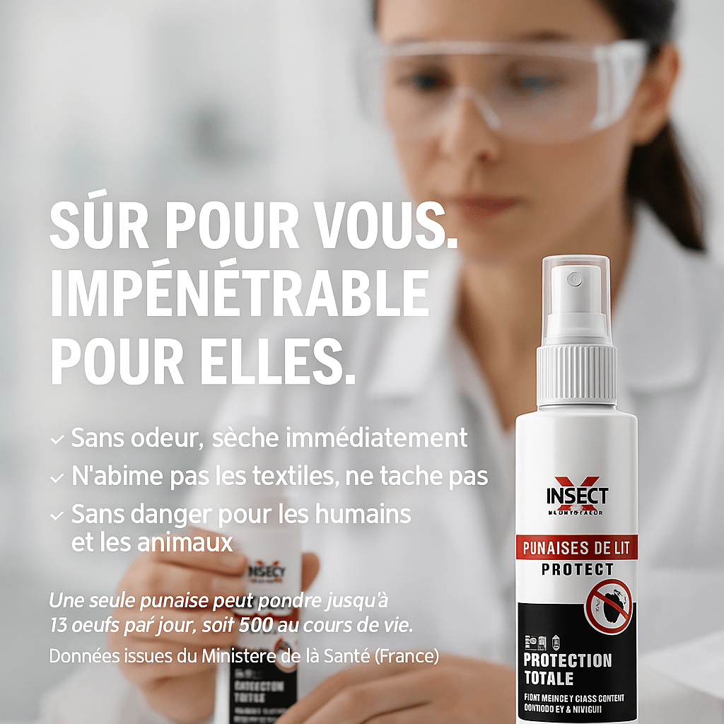 Protect - Répulsif Punaise de Lit - INSECTX Professionnel