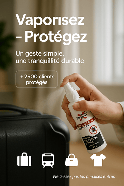 Protect - Répulsif Punaise de Lit - INSECTX Professionnel